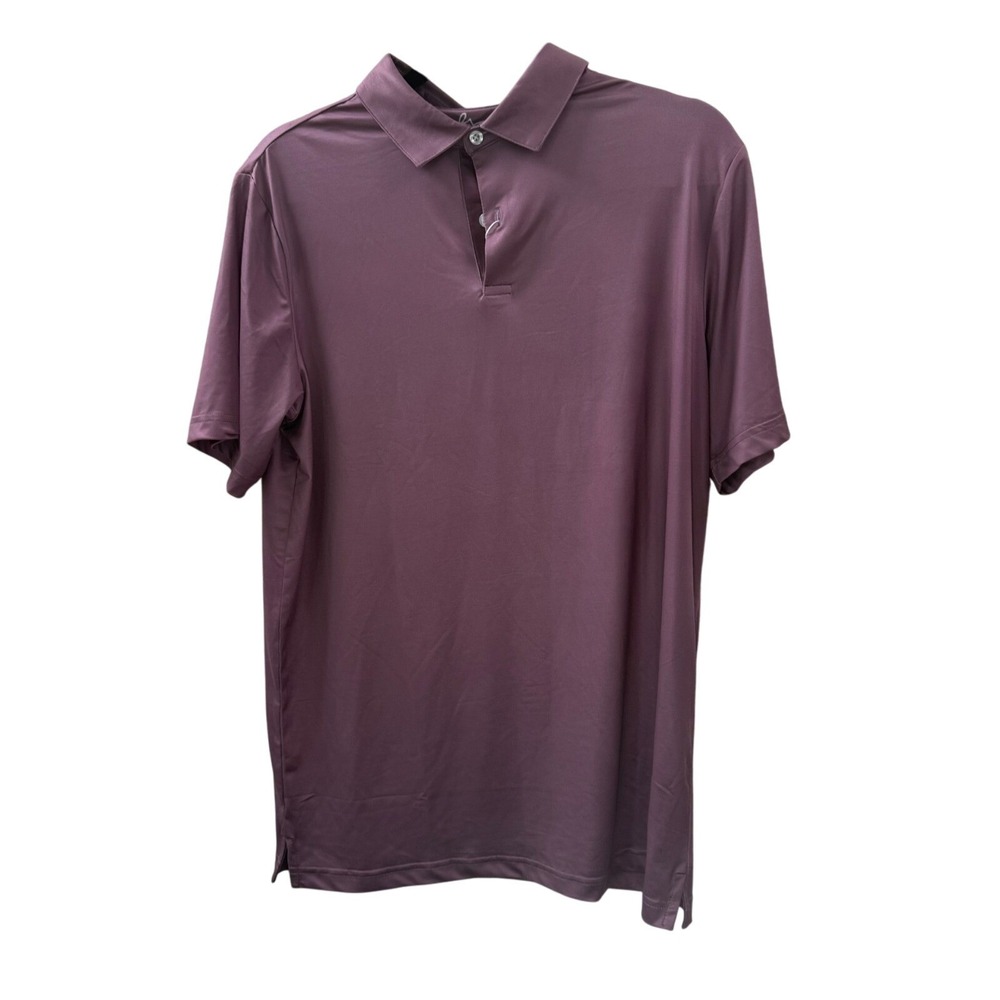 NWT Boston Scott Golf Polo Shirt Mens Purple Breathable UPF50 MSRP $79 Small